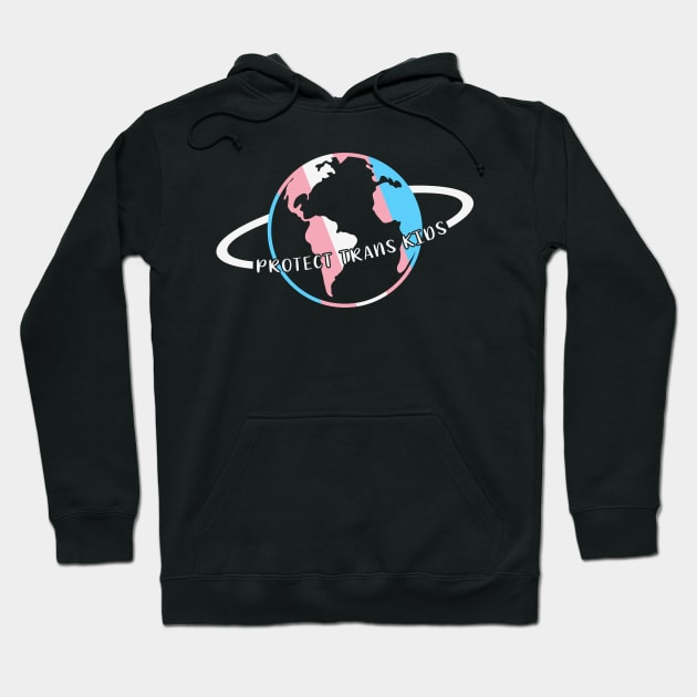 Protect Trans Kids World maps Hoodie by Thomas Mitchell Coney